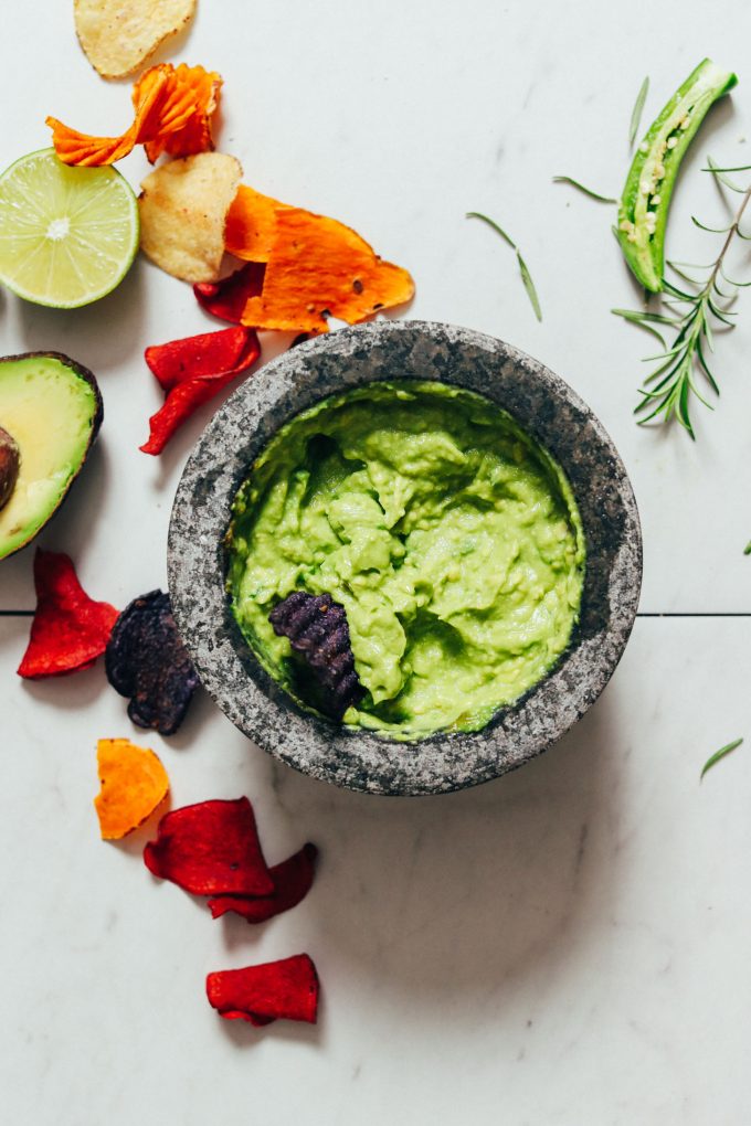 Serrano & Rosemary Guacamole